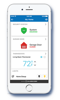 smartphone using app for smart home automation
